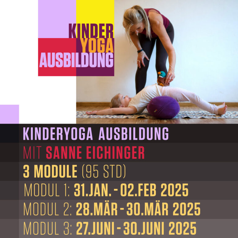 Kinder Yoga Ausbildung* 2025 mit Sanne – MODUL 1-3